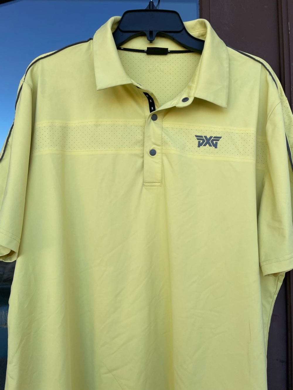 PXG Yellow-Green Performance Golf Polo XL